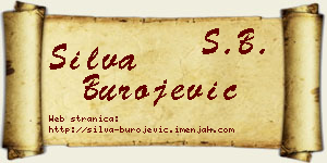Silva Burojević vizit kartica